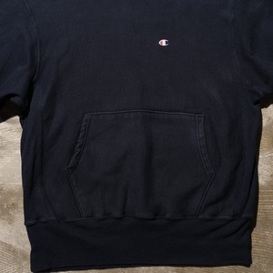 美品 L 90s ネイビー Reverse Weave Champion リバースウィーブ チャンピオン パーカー