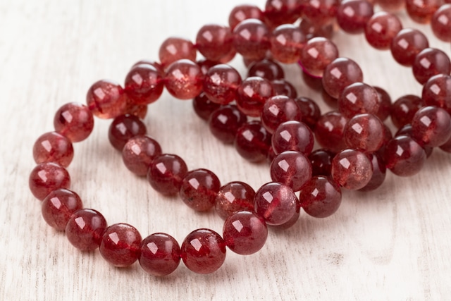 ◆ランダム◆ストロベリークォーツ 11mmブレスレット
