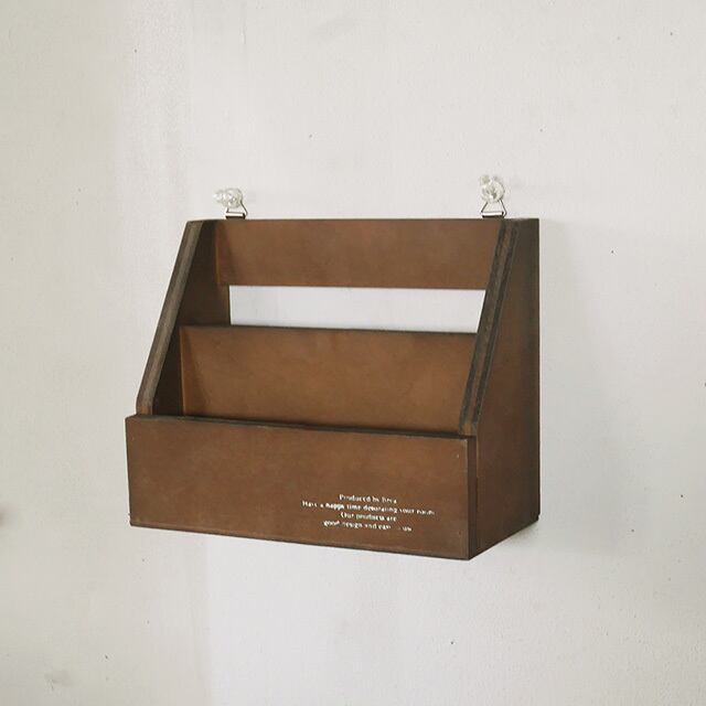 レターラック 小 ダークブラウン No.1333DB | レトロ雑貨 そらまめ