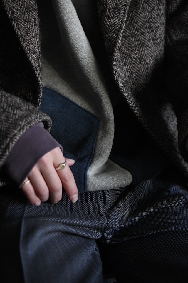 A.PRESSE / Vintage Attached Hood Sweat Parka (OATMEAL)