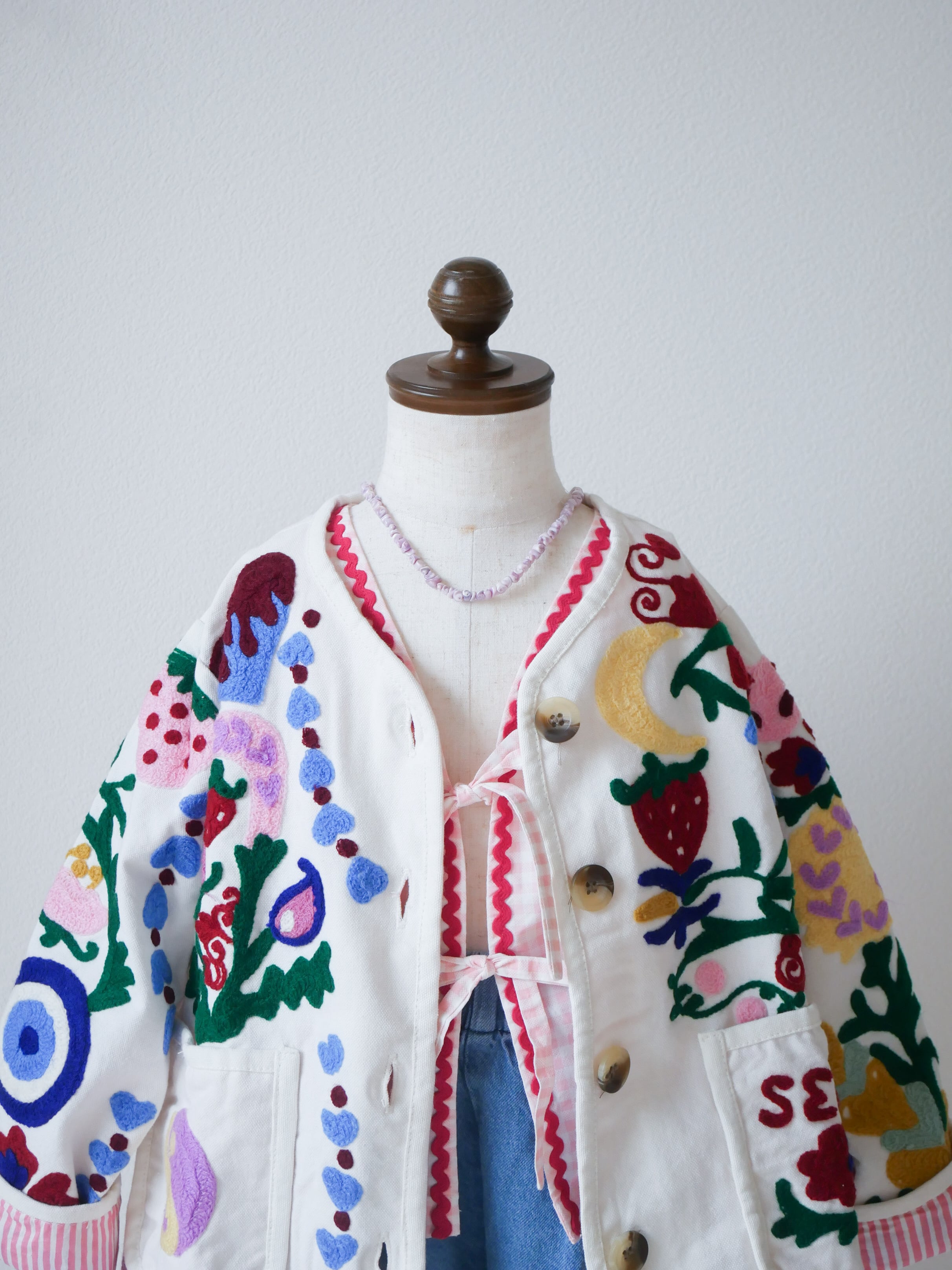 SISSEL MINI | Maggie MINI Jacket | White Rose | monamo