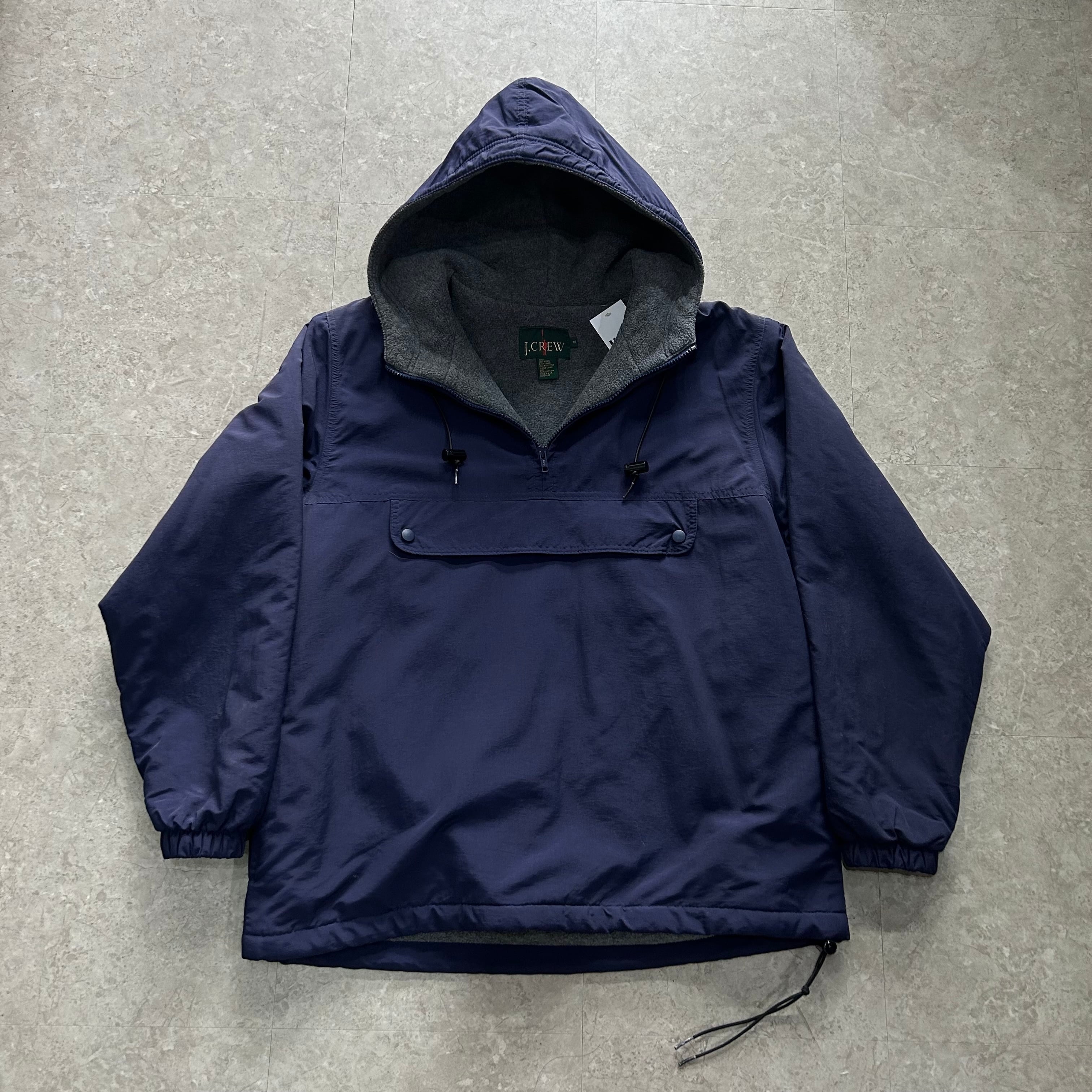 90s J.CREW nylon fleece anorak parka【仙台店】