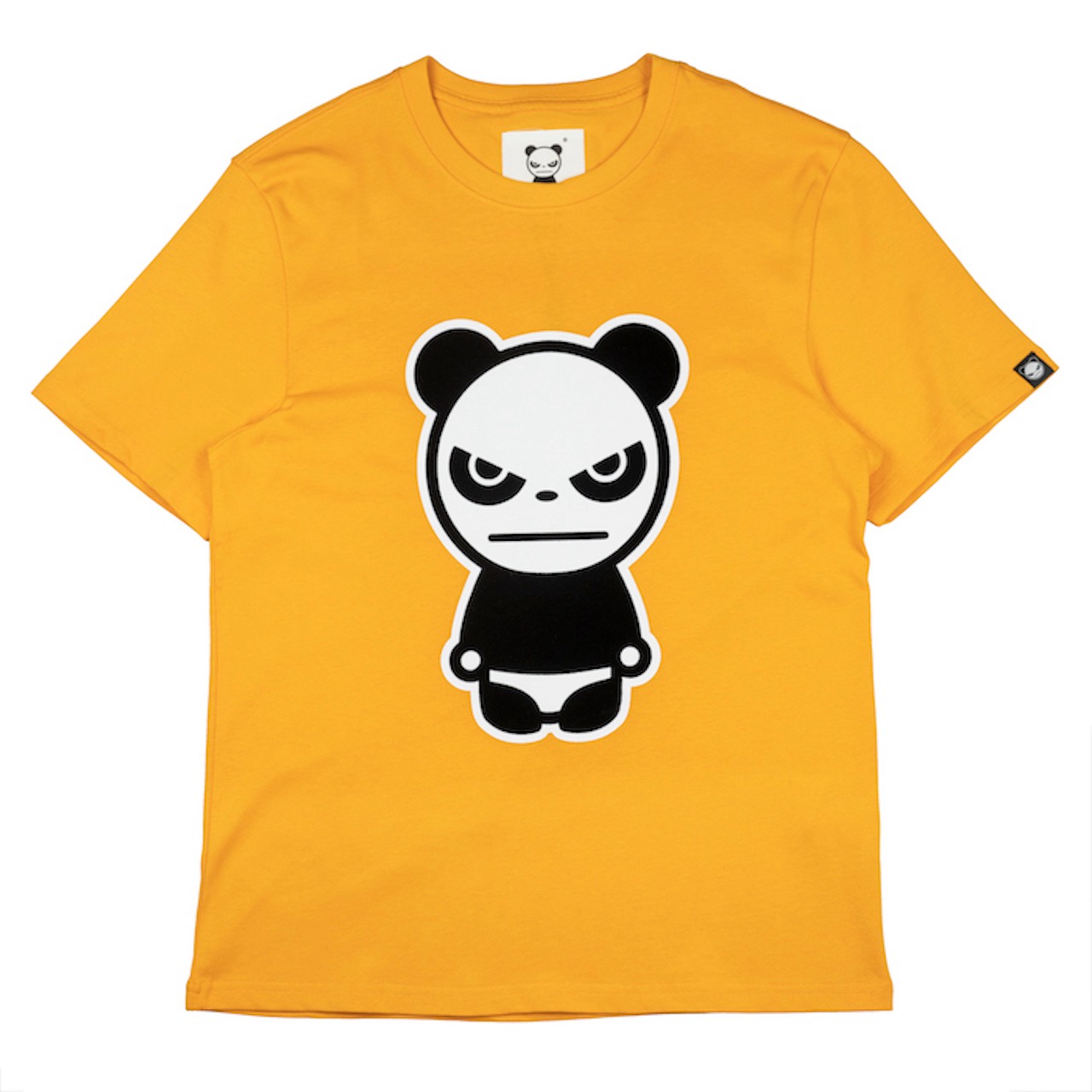 【HIPANDA 】1979メンズ カラフル フロッキー プリント TシャツPURPLE・ORANGE・YELLOW