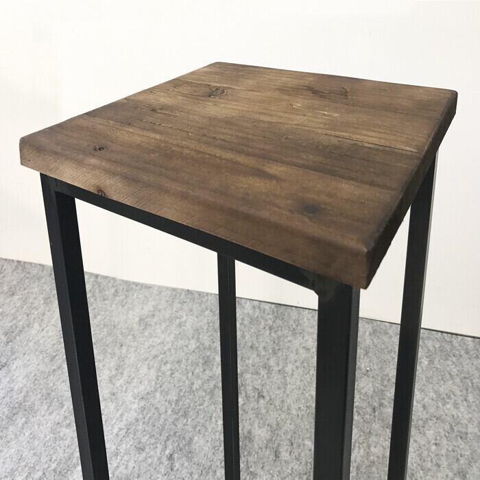 【ブルックリン家具】古材×ブラックスチール ディスプレイスタンド W30×H90 ブルックリン家具】古材×ブラックスチール ディスプレイスタンド W30