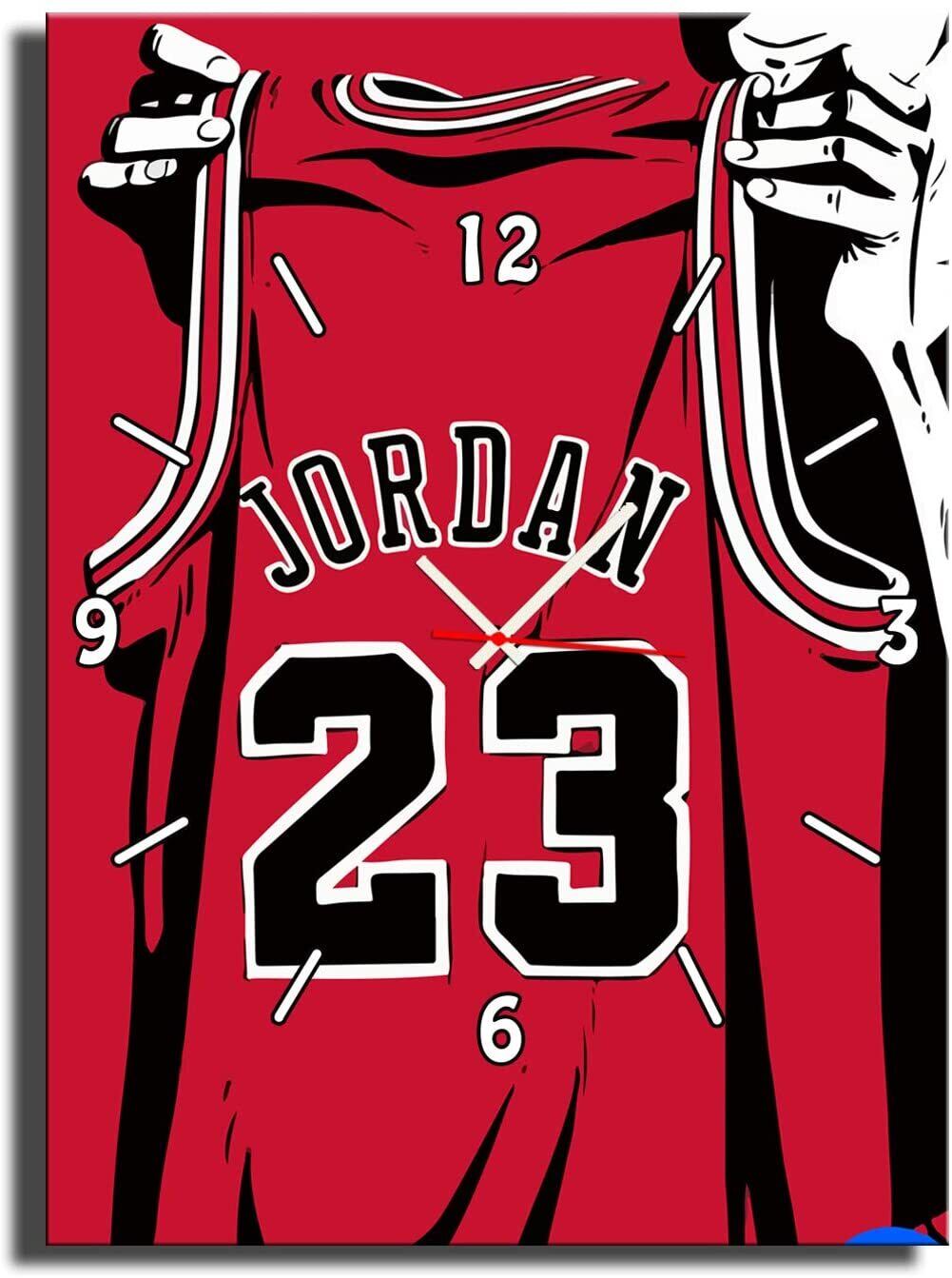 送料無料 壁掛け時計 キャンバス マイケルジョーダン 23 バスケットボール 神様 Nba おしゃれ インテリア ディスプレイ アート 輸入雑貨 Hachinohe Base 1518