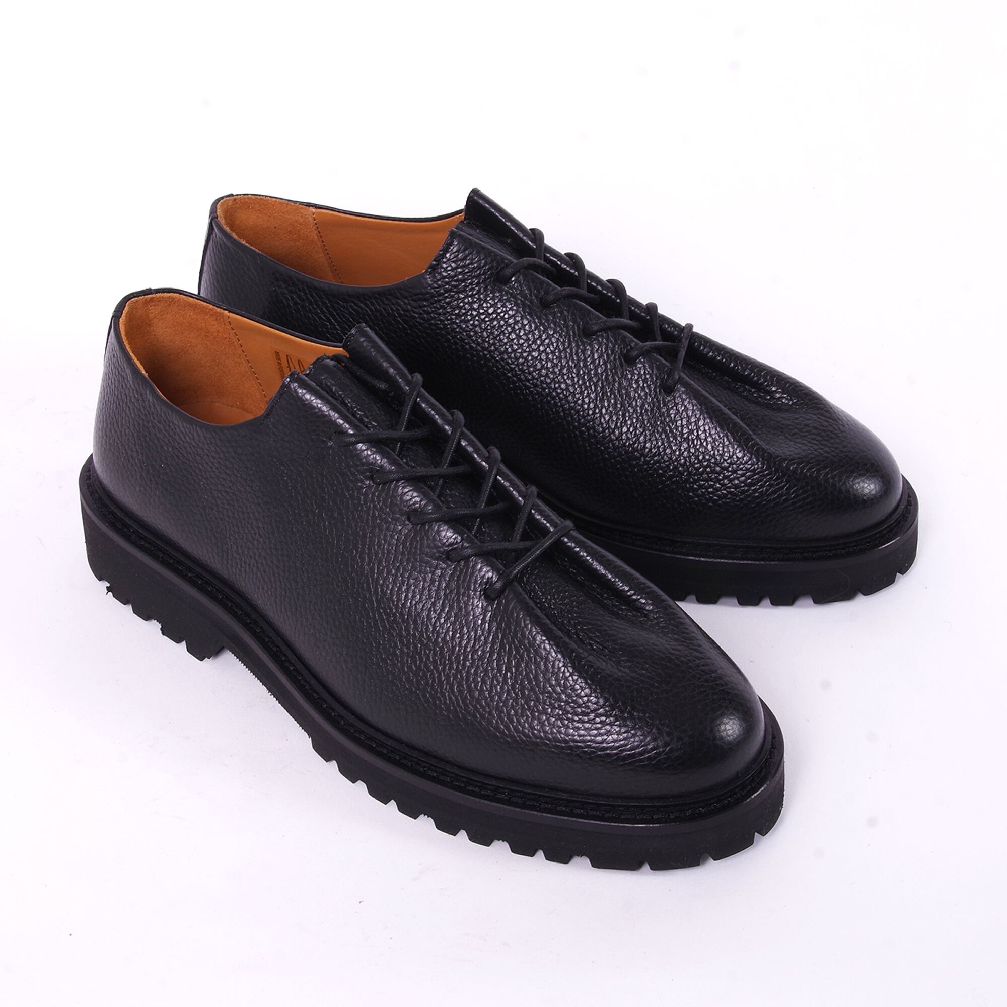るぅ Jacques Soloviere> EDOUARD LUG BLACK GRAINED LEATHER | the