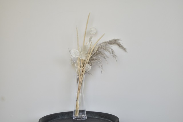 Preserved Flower Arrangement【一輪挿シリース】Lunaria × Plume lead
