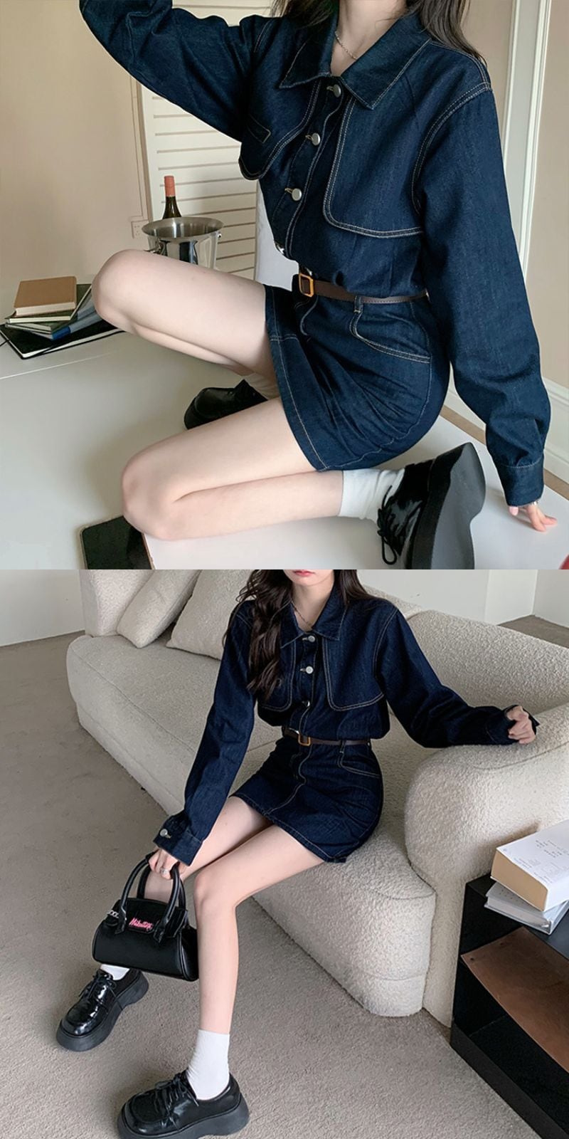 宅配便】デニムミニワンピース／tops1772 | DAY CLOSET｜ レディース