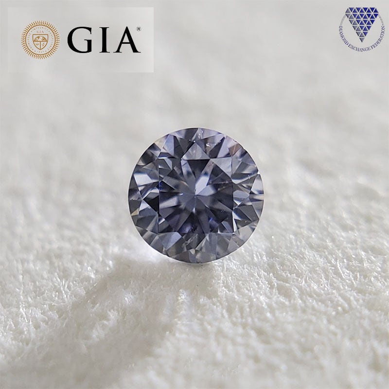 0.03 ct Fancy Gray Violet GIA 天然 グレイ(グレー） ヴァイオレット