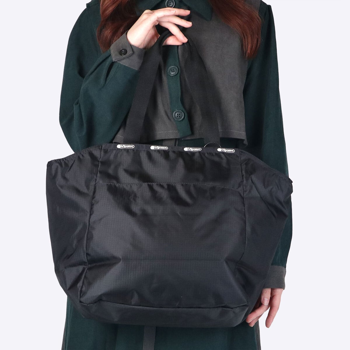 レスポートサック LeSportsac トートバッグ レディース A4対応 無地 ブラック シンプル 1380 C509