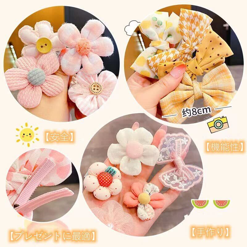 ハンドメイドベビーヘアクリップ ヘアクリップ てん様｜