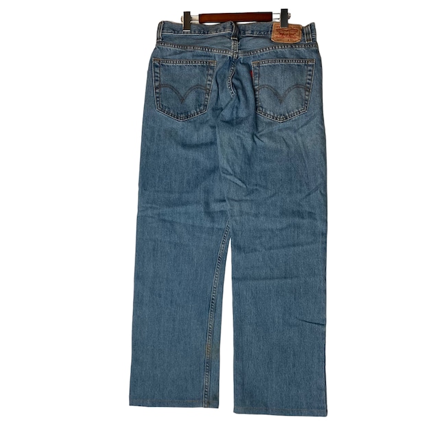 【W36×L30#裾上げ済み】Levi's 505  デニムパンツ　コットン100%   革パッチ