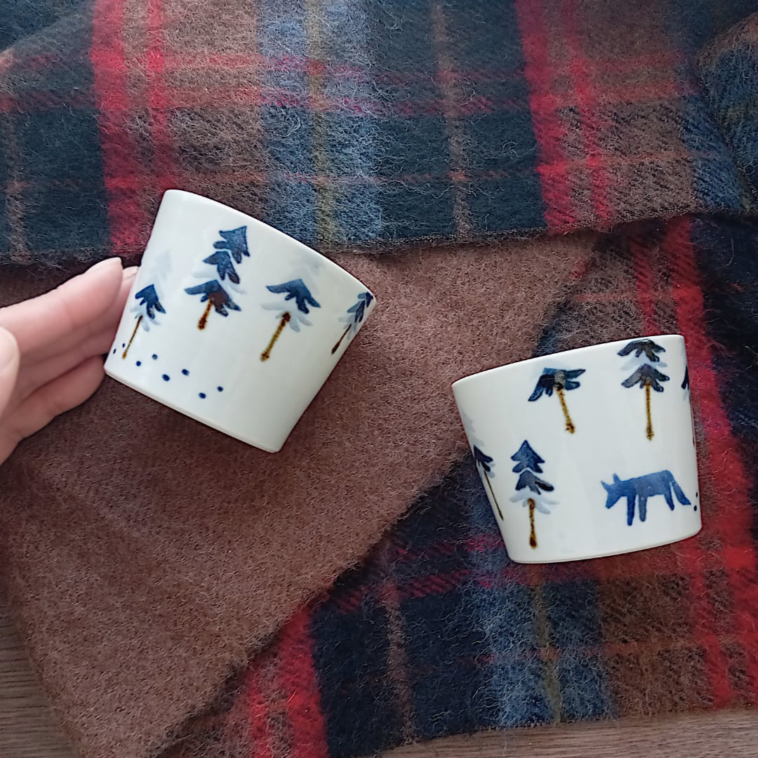 そばちょこ「森のあしあと」 十二月窯