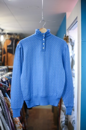 Ladies retro design knit polo tops