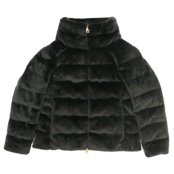 FENDI / フェンディ ロゴライン フェイクファー ボア ジャケット 