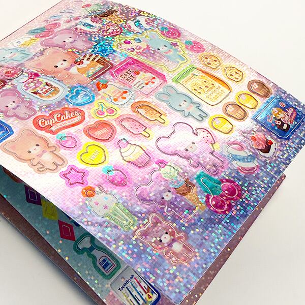 貼風 カラフル コラージュ ペーパー デザイン 】アンティークタグ