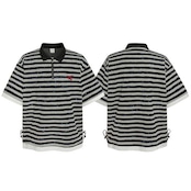 VINTAGE ストリート ハーフジップポロシャツ T2090