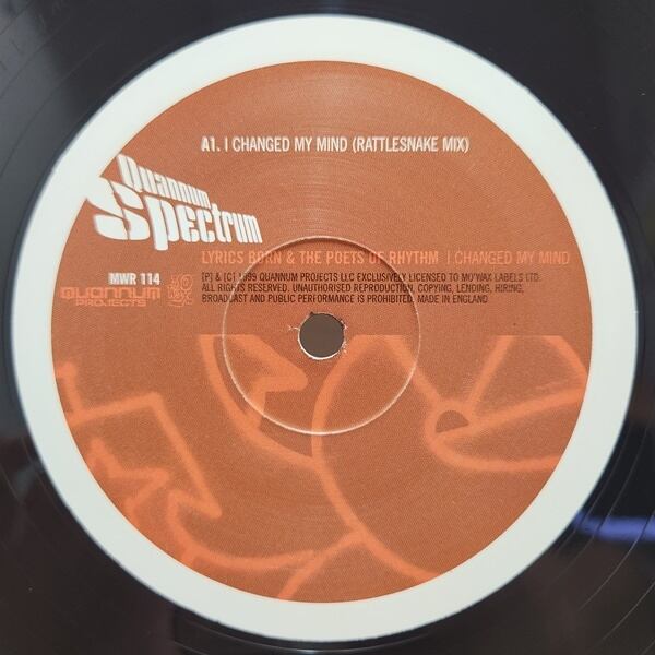 Quannum Feat. Lyrics Born & The Poets Of Rhythm / I Changed My Mind [MWR 114] - 画像3