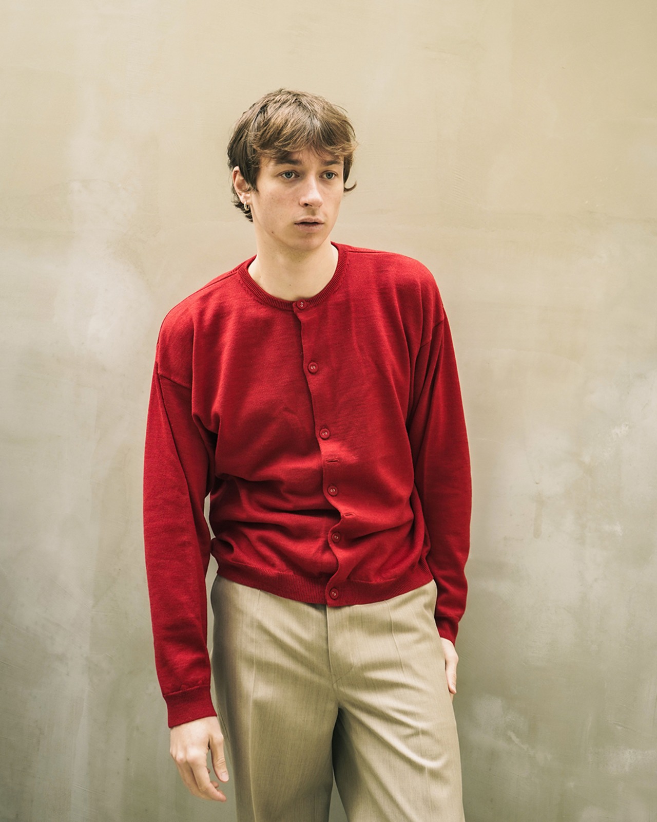 refomed "NEXT MAN CARDIGAN〔RED〕"