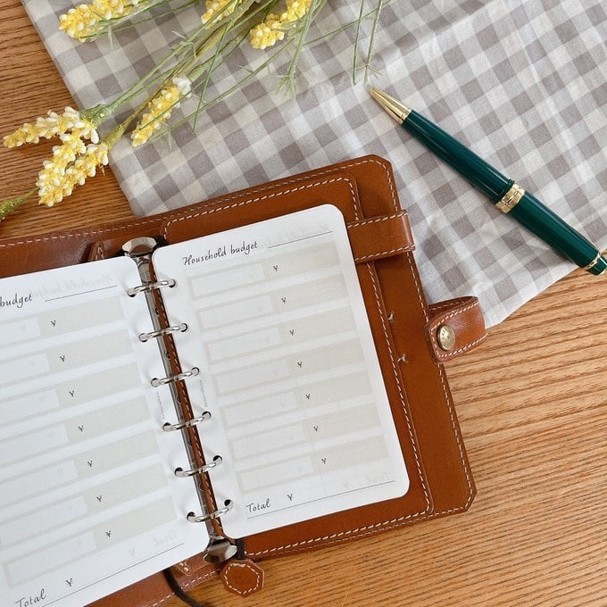 ミニ6穴サイズ/家計簿集計リフィル