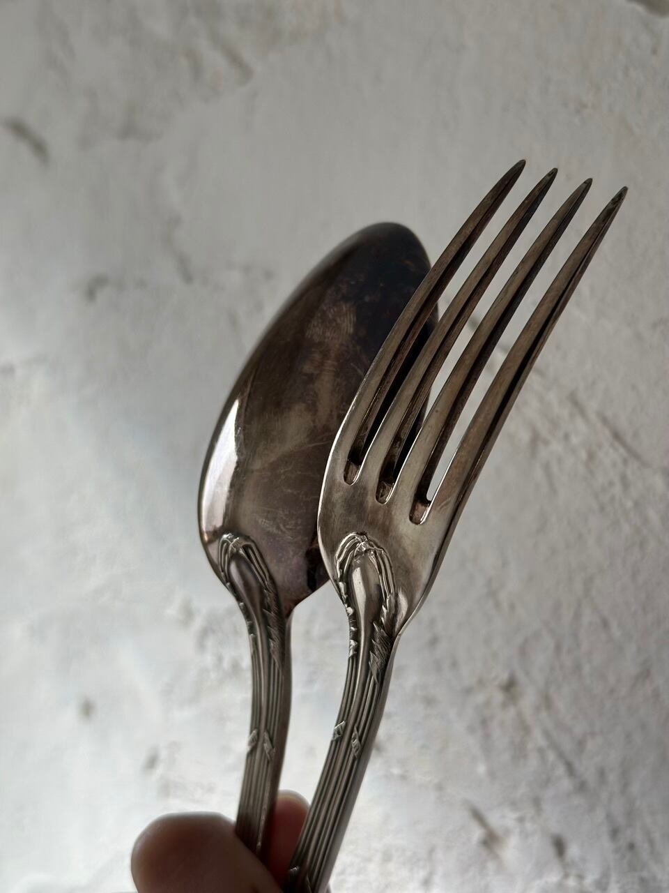 シルバープレート ディナーカトラリーセット 21cm 箱付き | Brocante