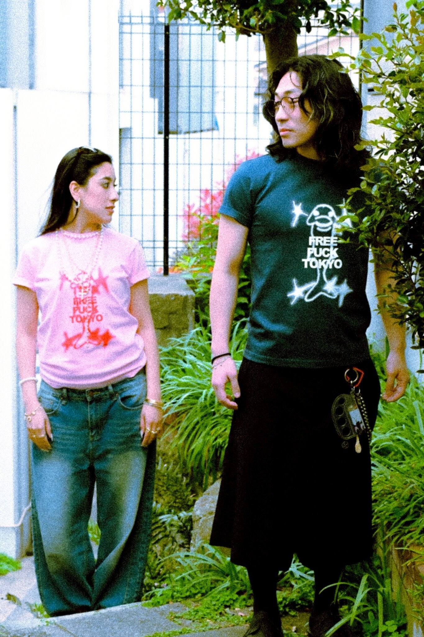 FREE FUCK TOKYO babyTshirt pink | 優君