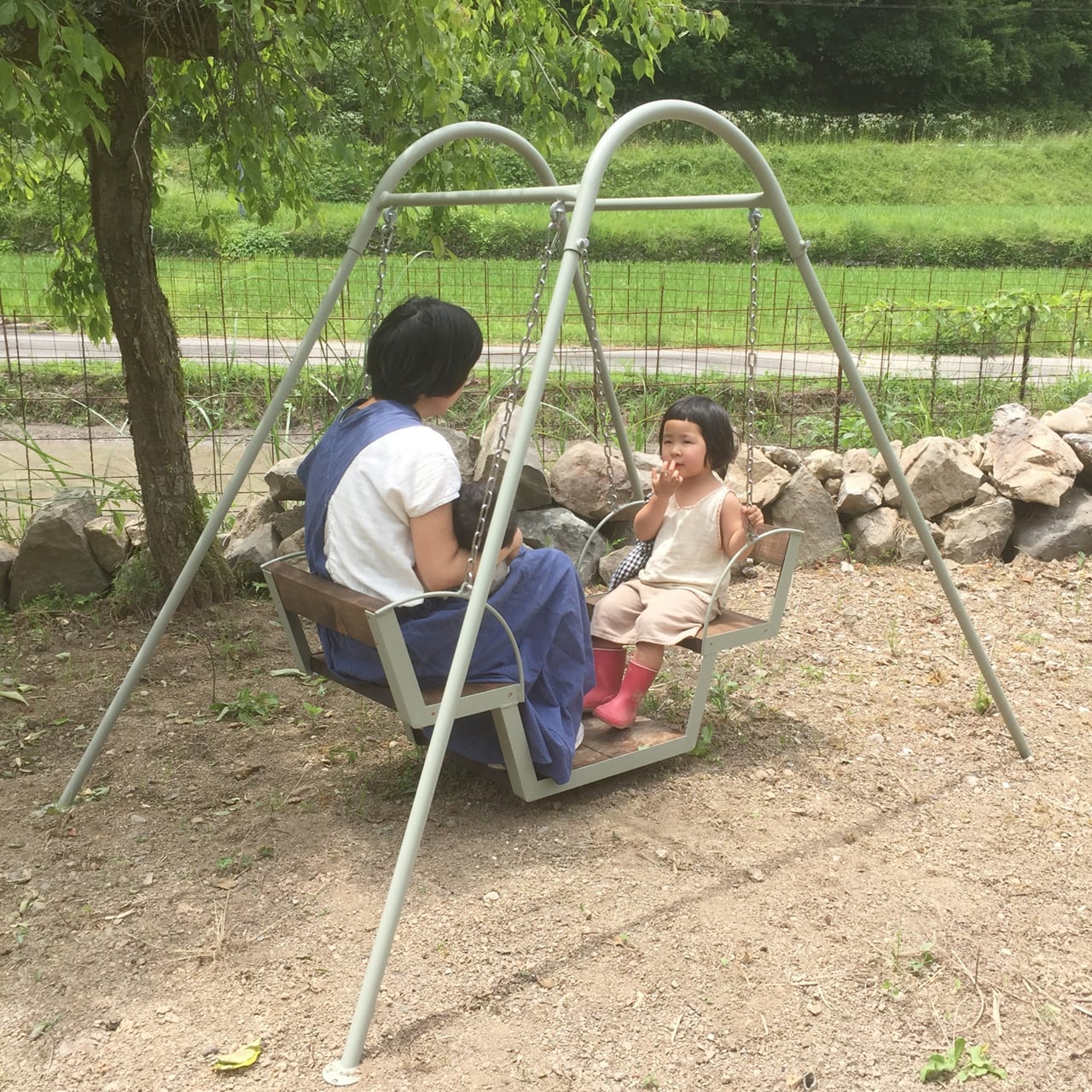 復刻！昭和の懐かしいゆりかご型ブランコ】 家庭用ブランコ ゆりかご