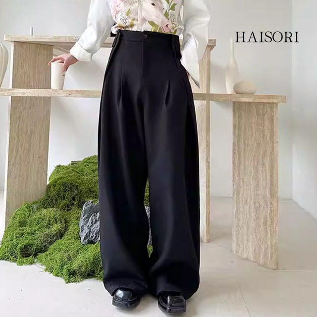 ハイウエスト・ワイド・ルーズスラックス