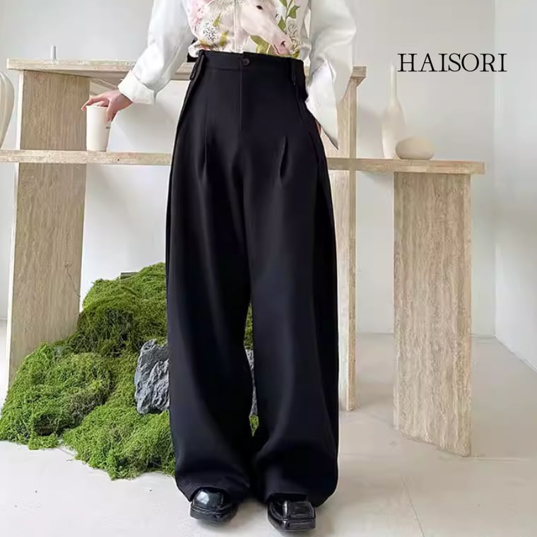 ハイウエスト・ワイド・ルーズスラックス