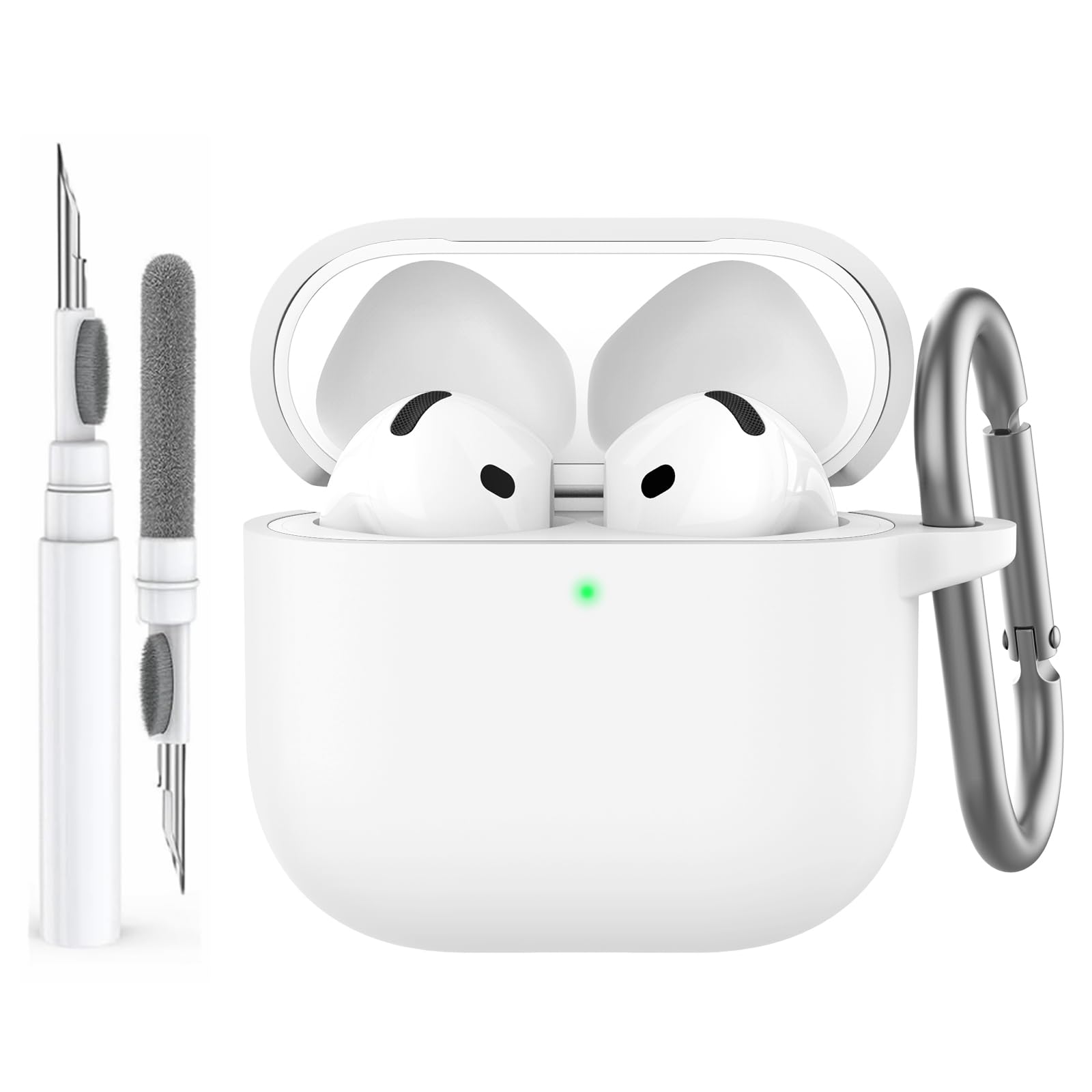 AirPods 4 (ANC) 充電ケース付き AhaStyle AirPods 4 ケース カバー (2024) ソフトシリコーン AirPods