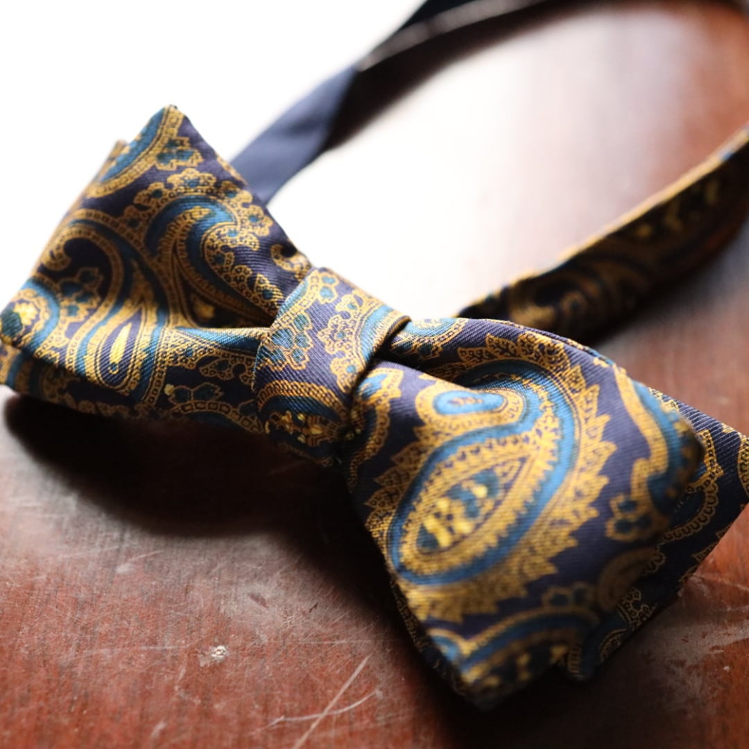 Vintage ARNYS Silk Bow Tie 【Made in France】