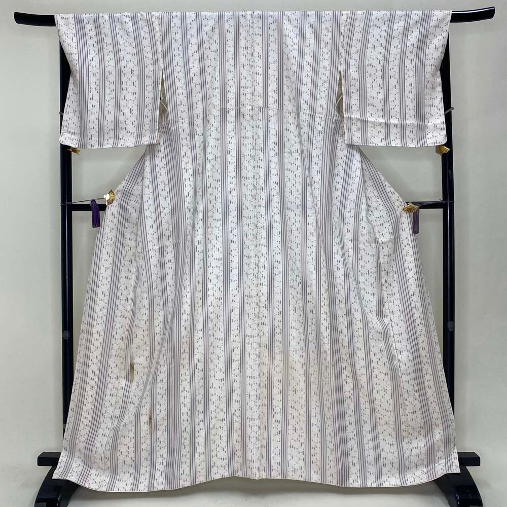 訪問着 洒落訪問着 中古 白 刺繍 古典 裄丈68cm 身丈166.5cm 結婚式 着物 入学式 卒業式 礼装 3117 訪問着 洒落訪問着 中古 白 刺繍 古典 裄丈68cm 身丈166.5cm 結婚式