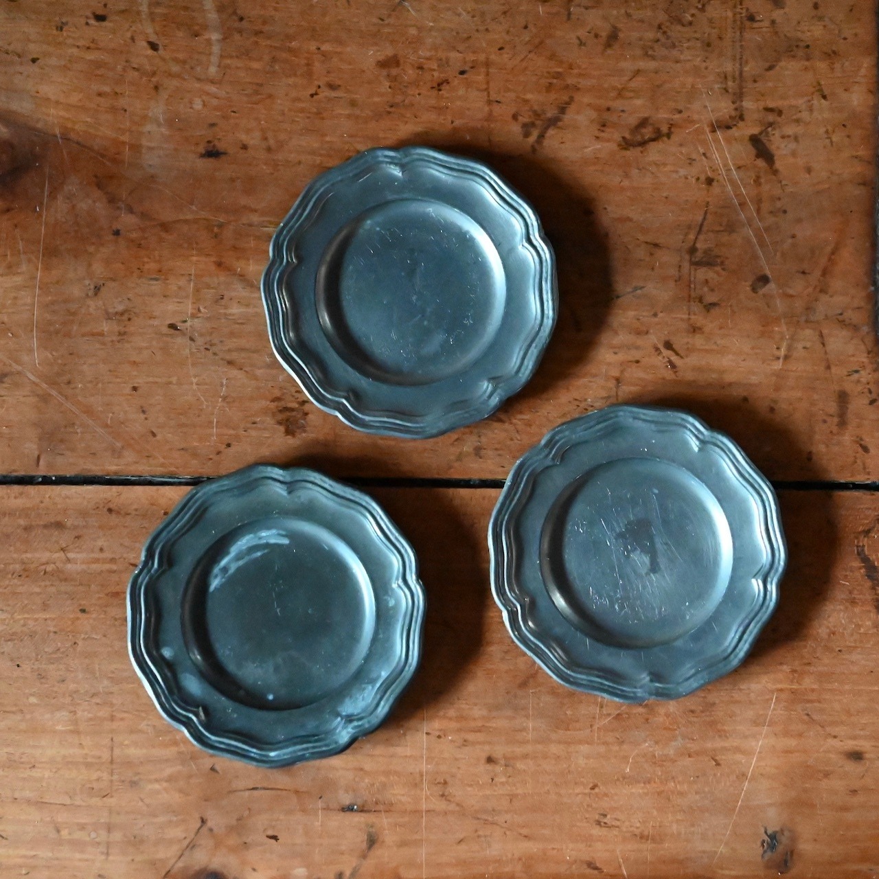 Pewter Plate / ピューター プレート【H】〈 お皿・エタン・収納・店舗什器・食器・アンティーク・ヴィンテージ 〉113967