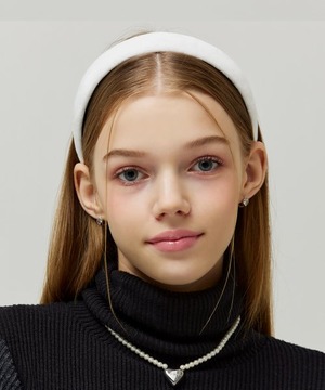 [VVV] Velboa Volume Hairband _ White
