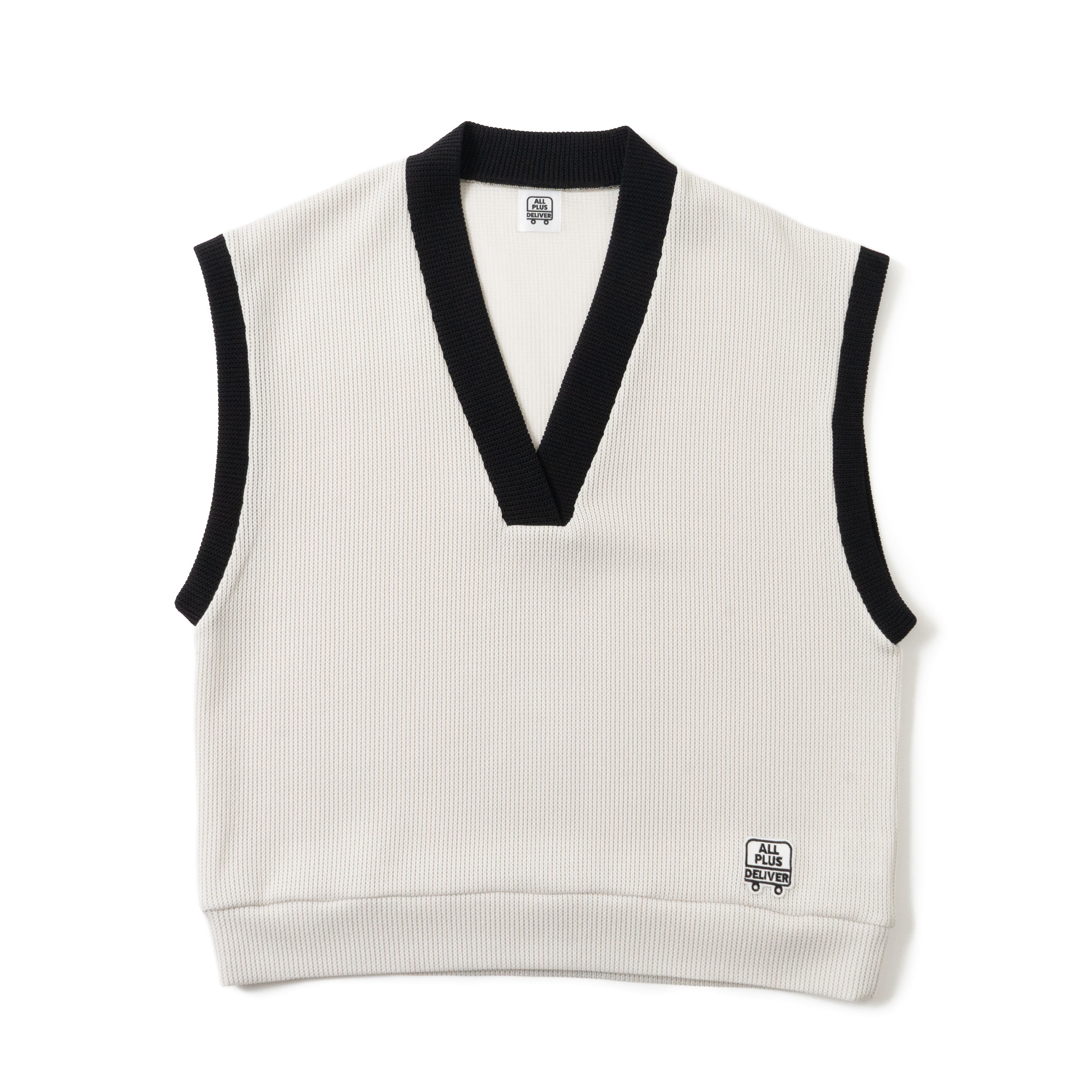 ALPSDR LOGO PATCH VEST / IVORY