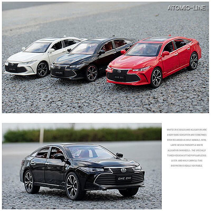 TOYOTA アバロン 1/24 ミニカー 全3色 ライト点灯 エンジンサウンド