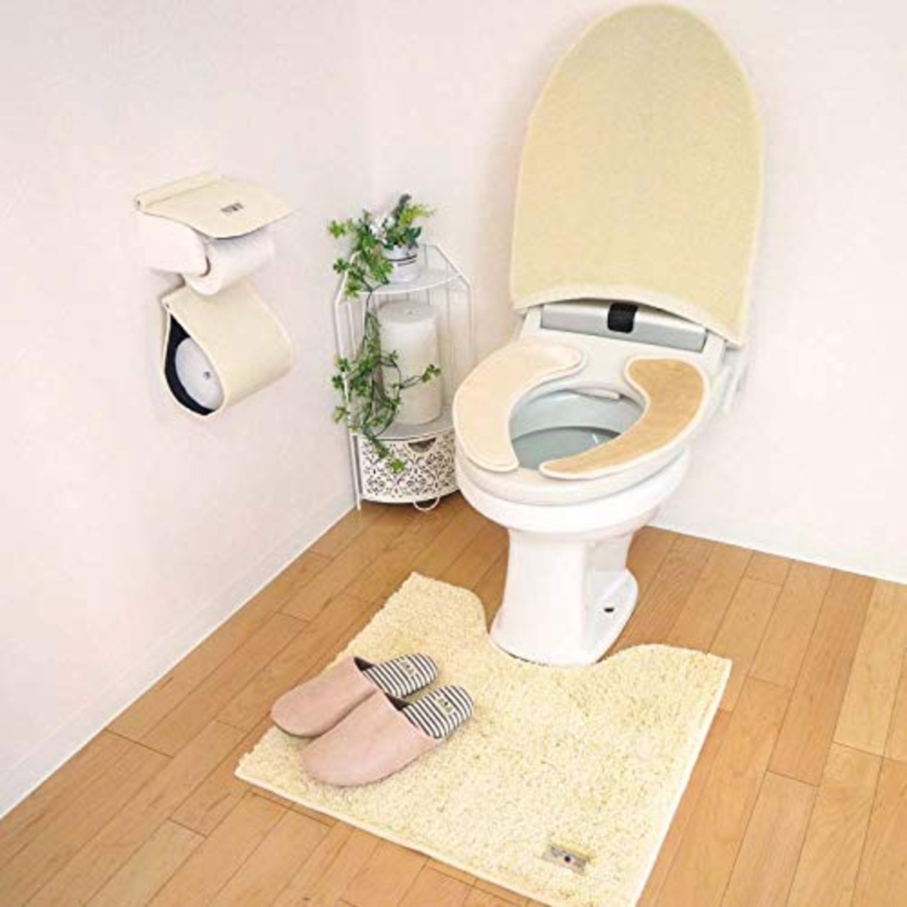 オカトー(Okato)カラーモードプレミアム トイレマット 55×60cm アイボリー