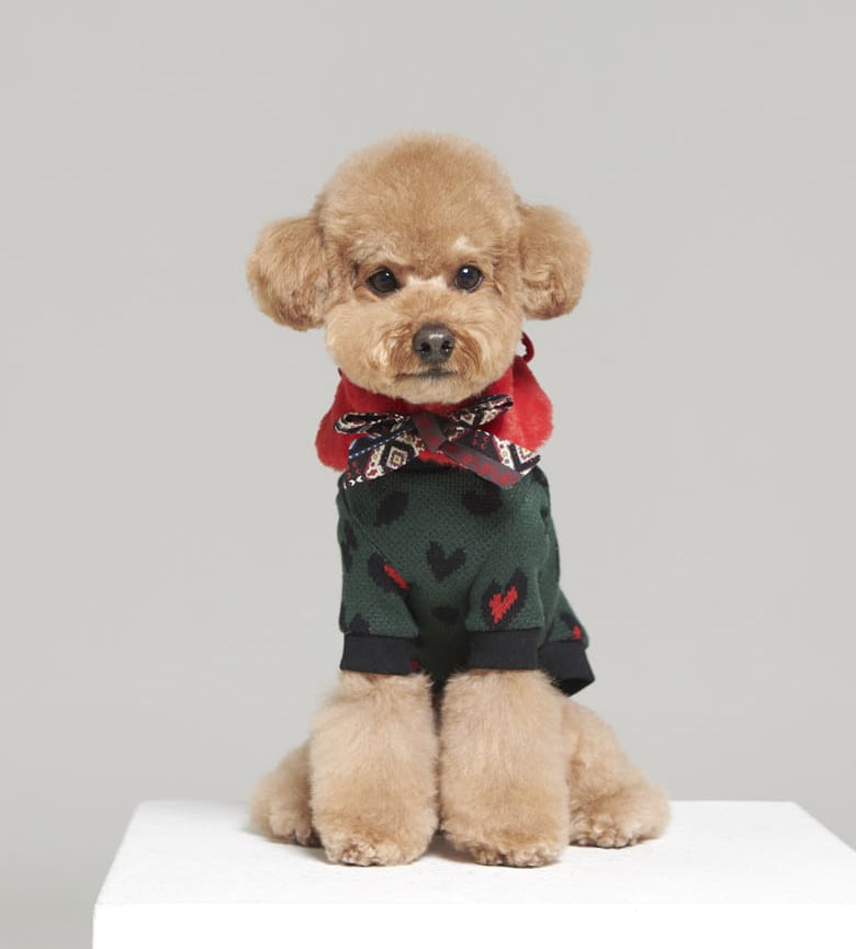 ハート柄ニット S ~ XL 3color / 犬服 新作 長袖 ドッグウェア 小型犬 中型犬 犬 服 暖かい 猫 ペット用品 ペット洋服 b43