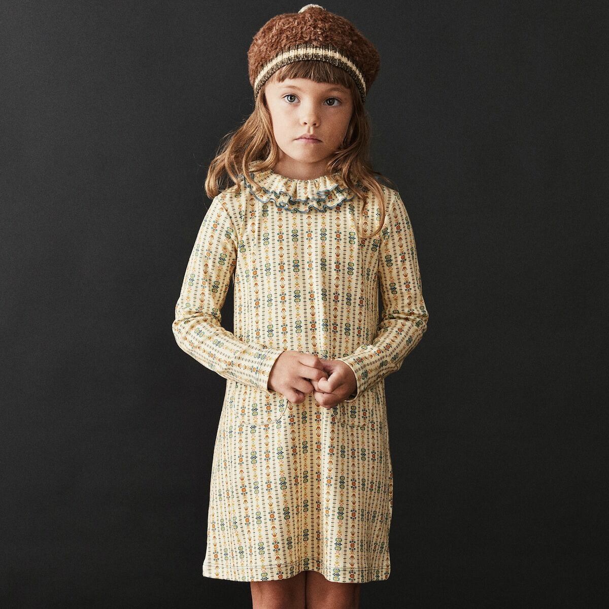 〈 Misha&Puff 23AW 〉 Sweetheart Dress - Buff Bohemia | 世界のちいさな洋服のお店　ピーカブーヤ  powered by BASE