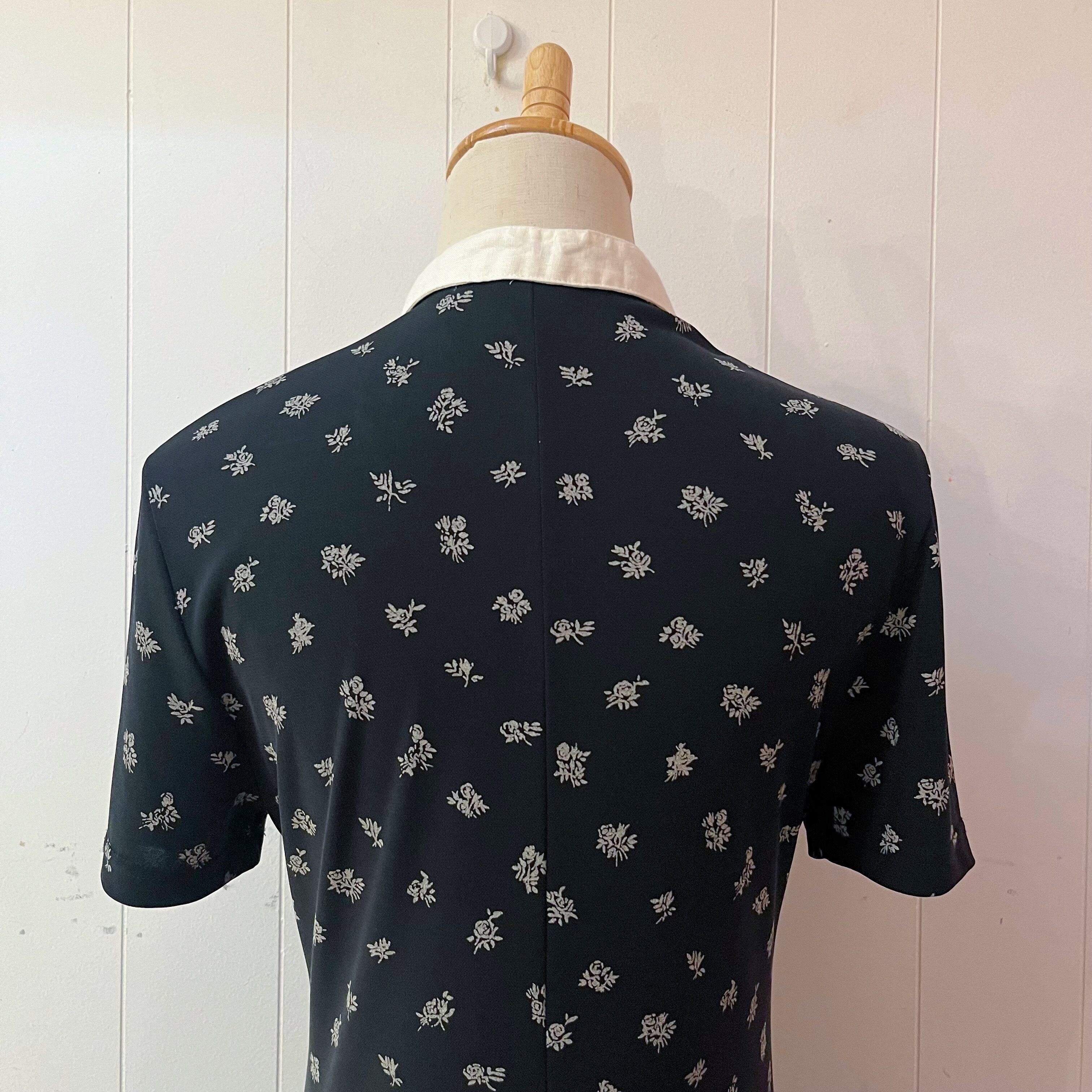 mini rose stand collar one-piece