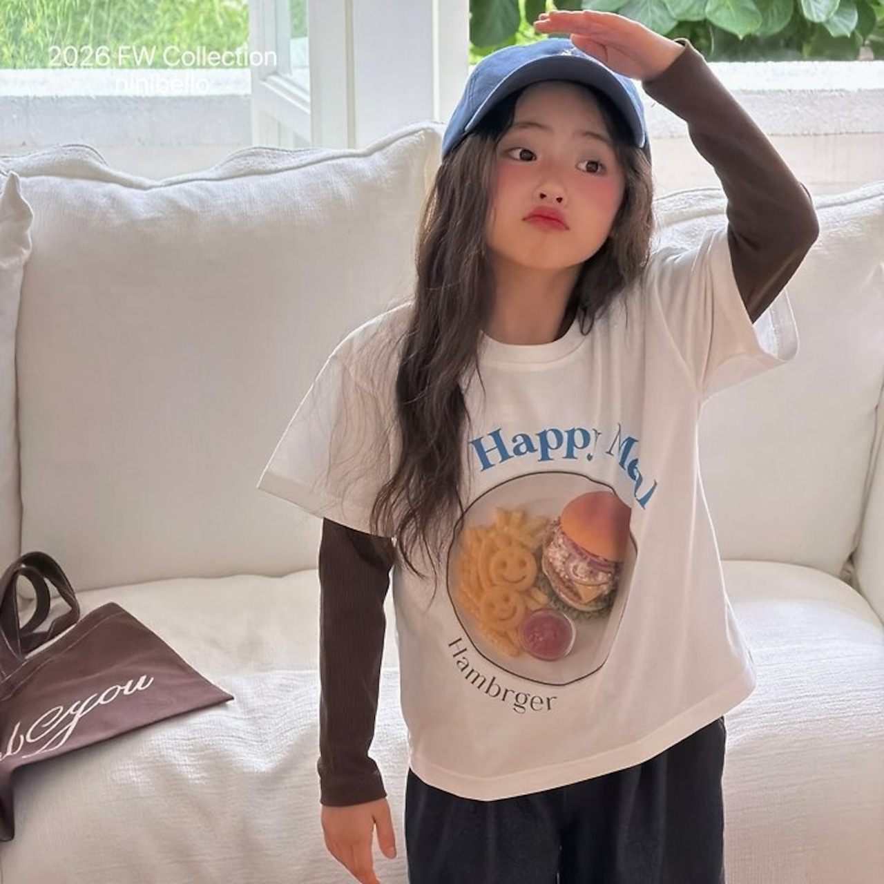韓国子供服 / ninibello / Happy Meal T-shirt/ 半袖Tシャツ *XS~XXL*