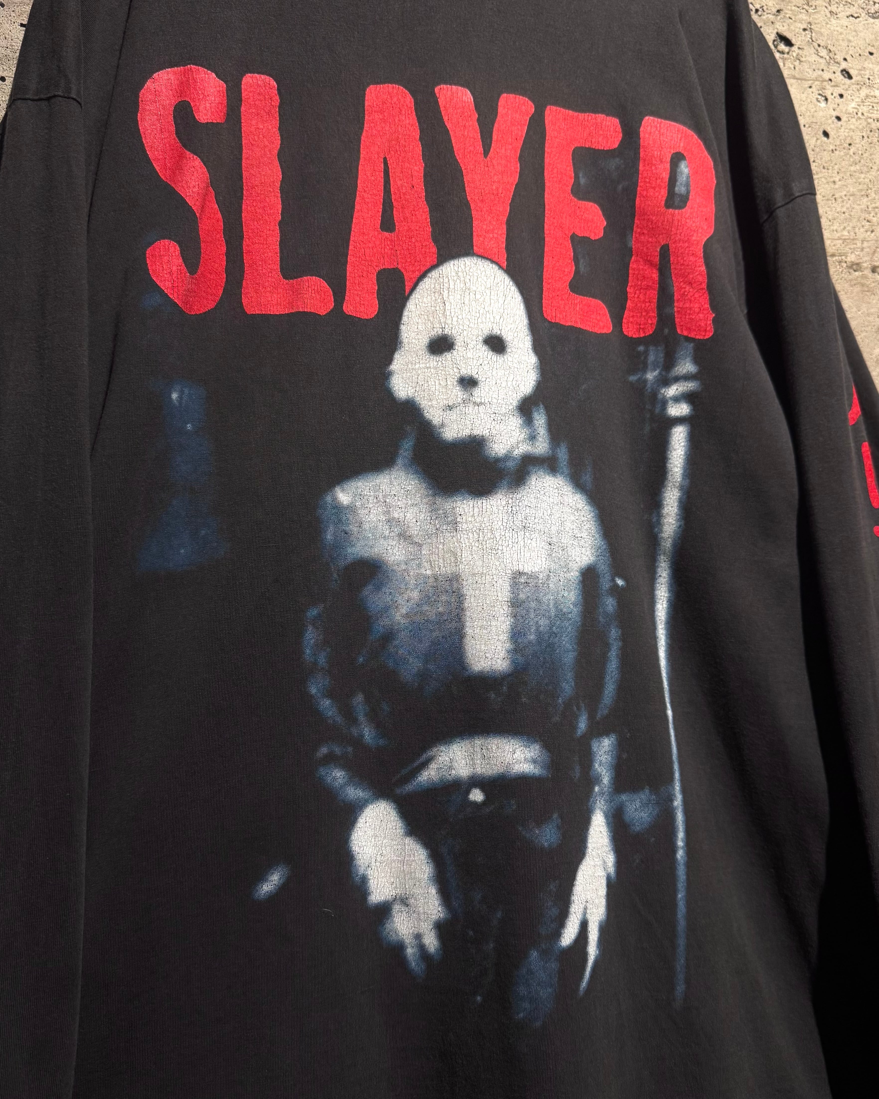 Caka】90's “SLAYER” “Diabolus in Musica” World Tour Vintage L/S T