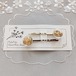 ハンドメイドアクセサリー　レジン花のヘアピン　小さなデイジーの花　２個セット