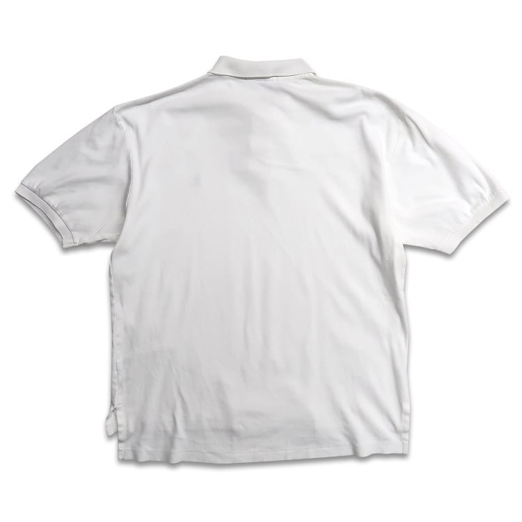 美品　POLO RALPH LAUREN 半袖 ポロシャツ　ホワイト　M 美品】ポロラルフローレン 半袖 ポロシャツ ホワイト メンズXL