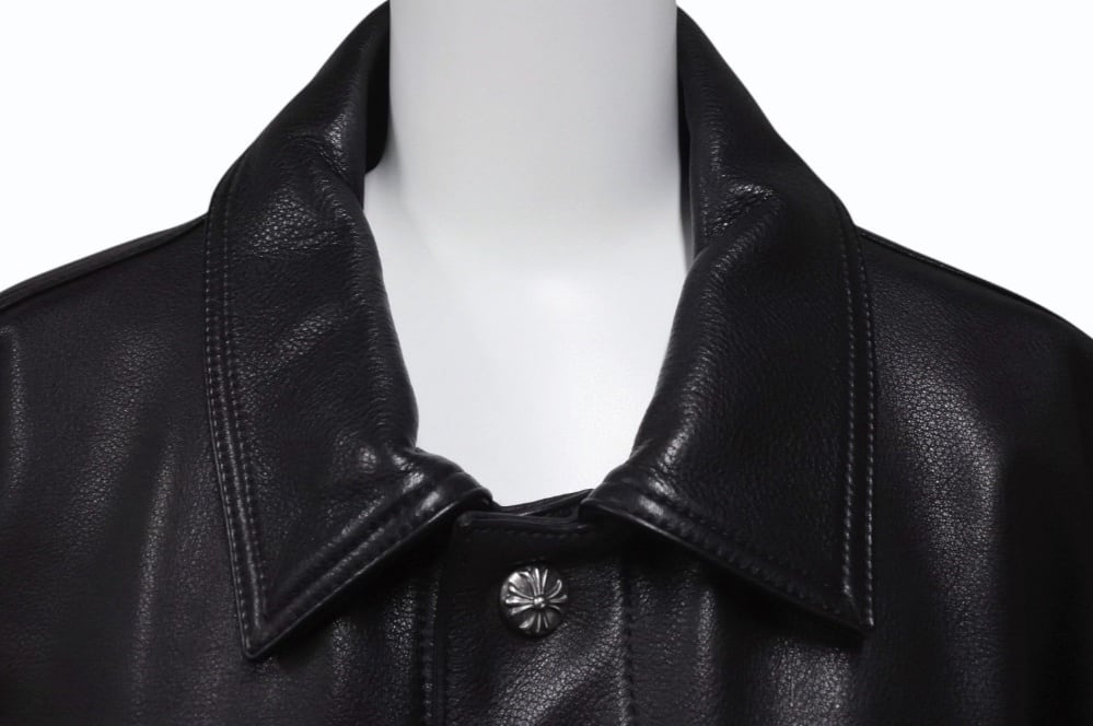 CHROME HEARTS 正規品 レザージャケット クロスボールボタン 本革 CHROME HEARTS（クロムハーツ） CLASSIC JEAN LTHR レザークラシック