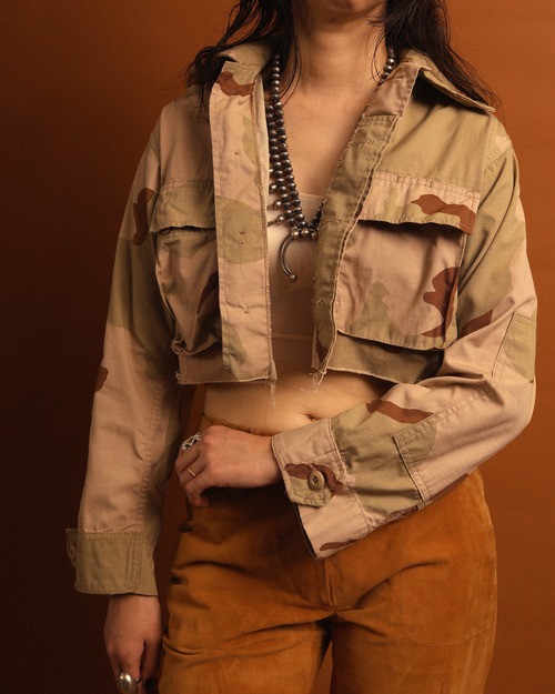 1980-90's Military / Chopped BDU Short Jacket - 3C