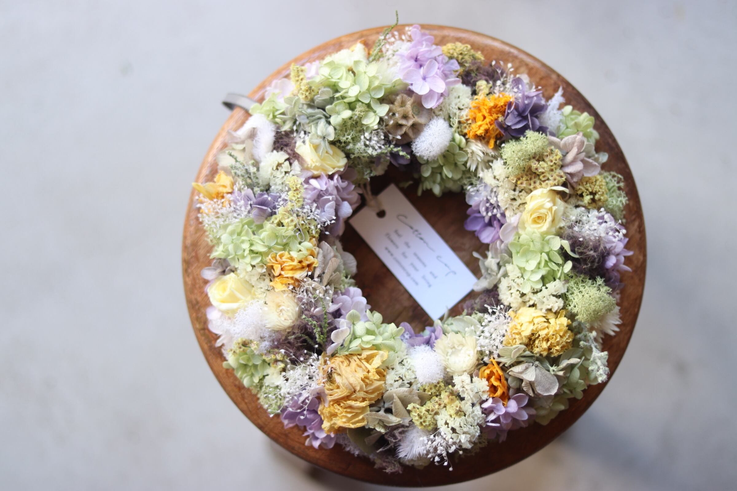 リース yellow purple