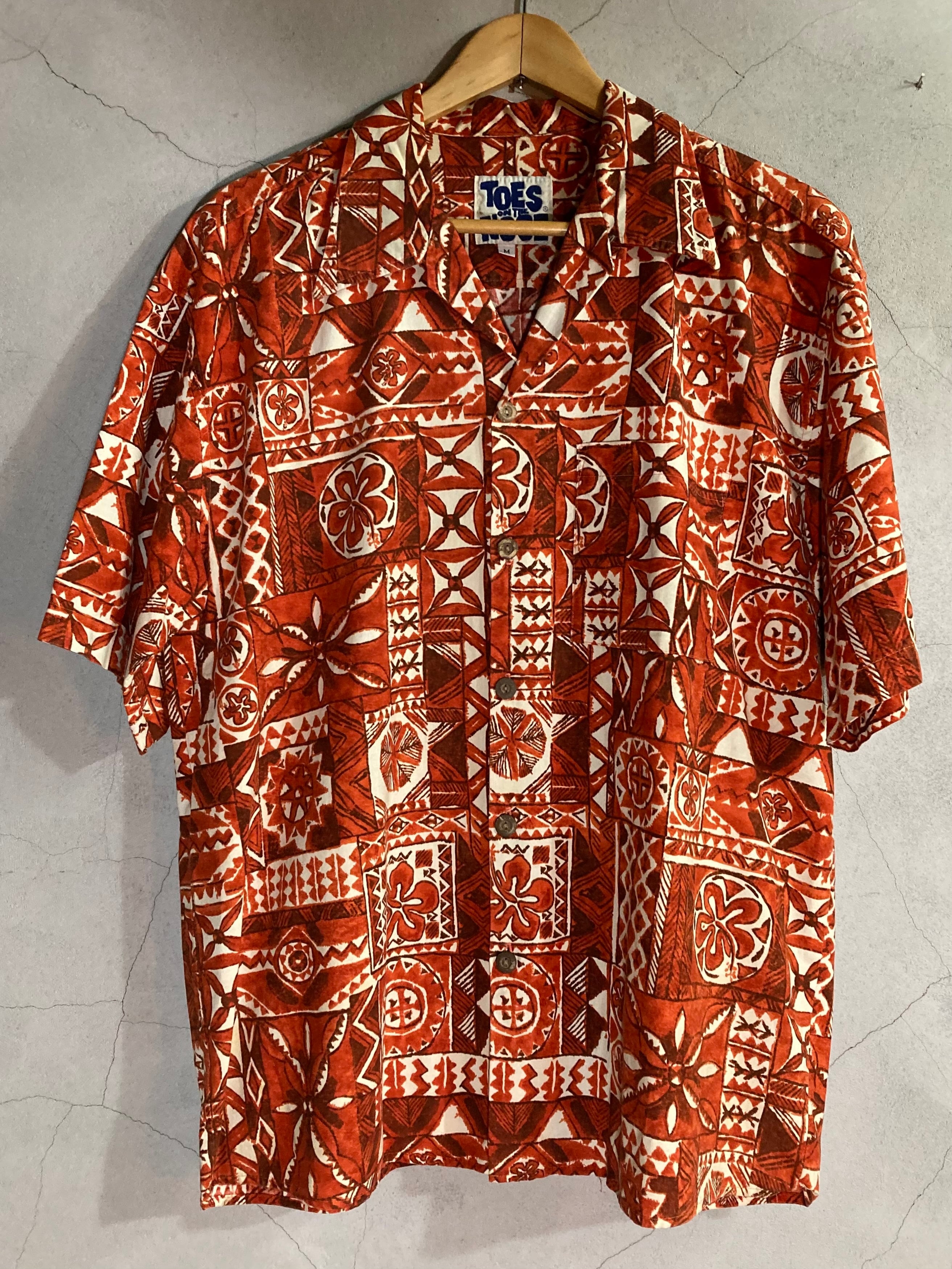 70s VINTAGE COTTON ALOHA SHITS