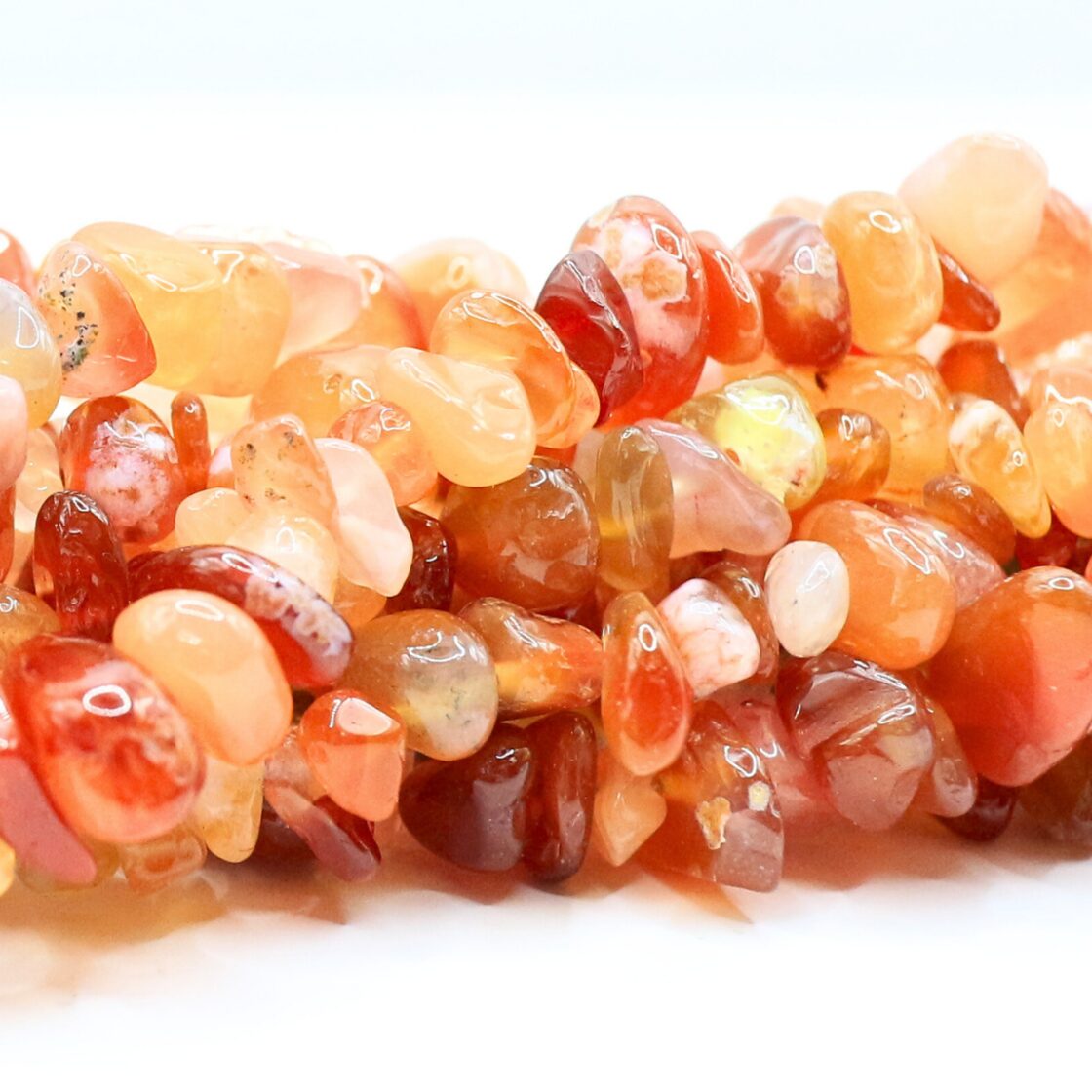 AG-Beads-203 天然石 さざれ 連材 カーネリアン 1連 約80cm | PAY ID