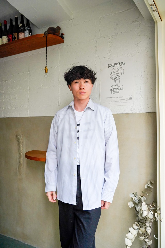 【1970s】"Paco Rabanne" Striped L/S Shirts / 6-250